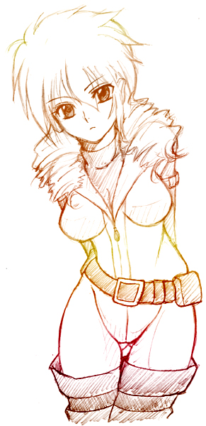 kannagi kaname, feldt grace, gundam, gundam 00, bad id, bad pixiv id, 00s, belt, monochrome, solo, thighhighs