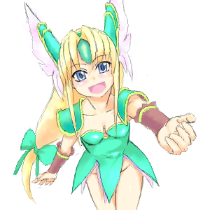 riesz, seiken densetsu, seiken densetsu 3, artist request, bad perspective, lowres, source request, 1girl, blonde hair, female focus, long hair, low-tied long hair, oekaki, poorly drawn, solo