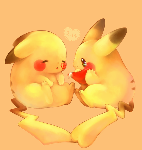kumt 8, pikachu, nintendo, pokemon, commentary request, closed eyes, closed mouth, dated, gen 1 pokemon, heart, holding, ketchup, ketchup bottle, no humans, open mouth, pokemon (creature), pokemon focus, simple background, sleeping, smile, yellow background