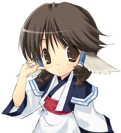 achunchun, chun (friendly sky), aruruu, utawarerumono, bad id, bad pixiv id, 00s, animal ears, dog ears, japanese clothes, solo