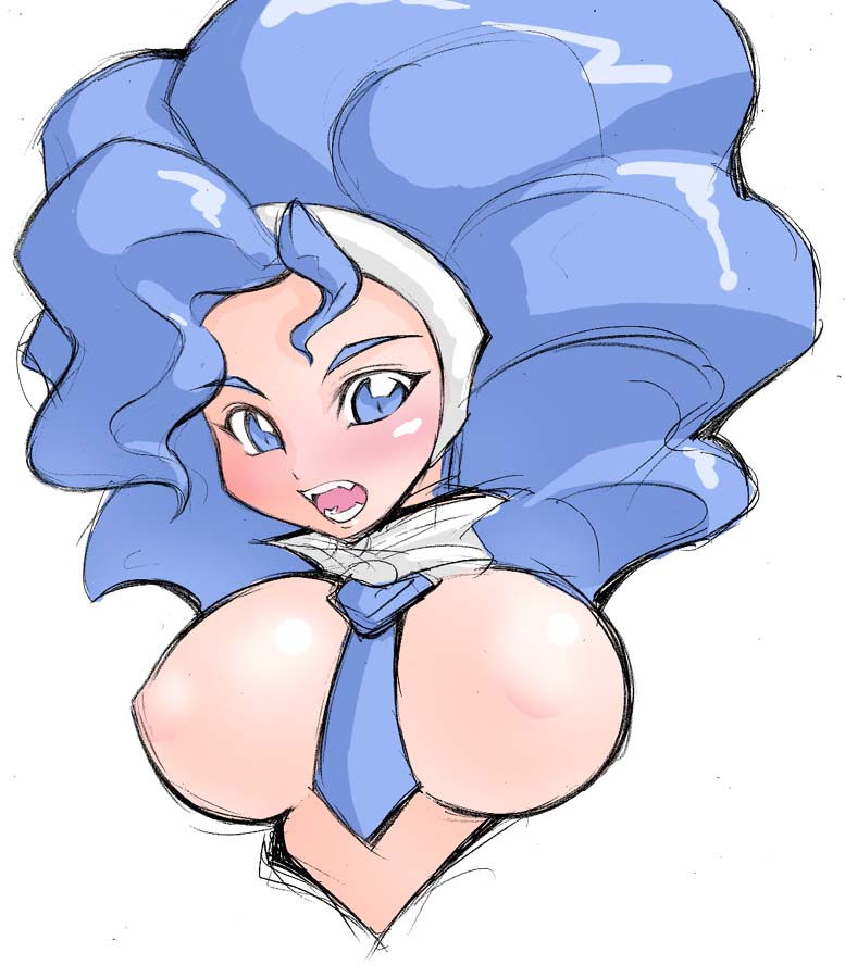 noise (lesion949), felicia (darkstalkers), capcom, darkstalkers, animal ears, cat ears, fangs, necktie