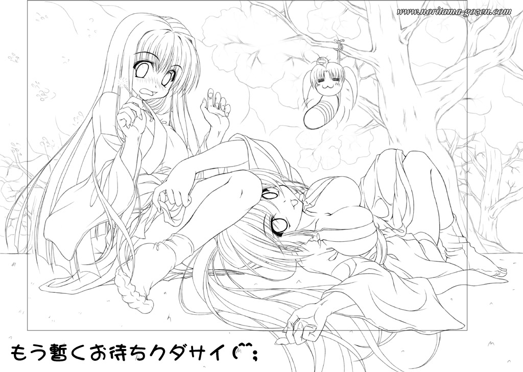 noritama (gozen), original, tagme, greyscale, japanese clothes, miko, monochrome