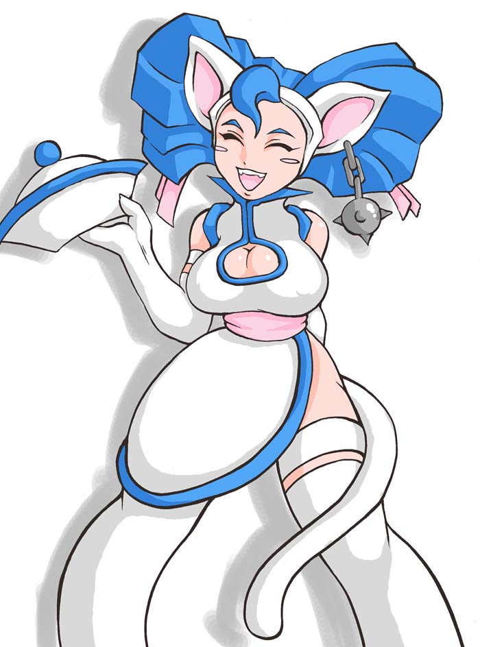 noise (lesion949), felicia (darkstalkers), capcom, darkstalkers, alternate hairstyle, animal ears, cat ears, cosplay