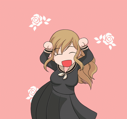 toshifumi, toudou shimako, maria-sama ga miteru, animated, animated gif, lowres, 00s, 1girl, bouncing breasts, breasts, caramelldansen, female focus, large breasts, solo