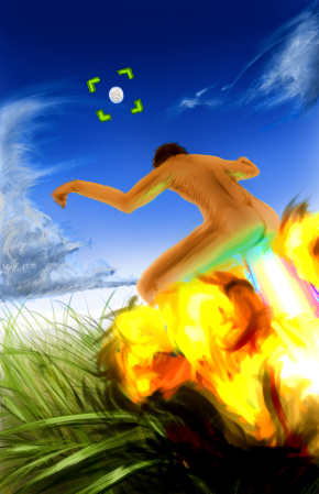 sabibi, original, lowres, fire, grass, moon, sky, what