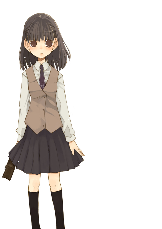 tukimiti, bag, kneehighs, school bag, school uniform, serafuku, socks, solo