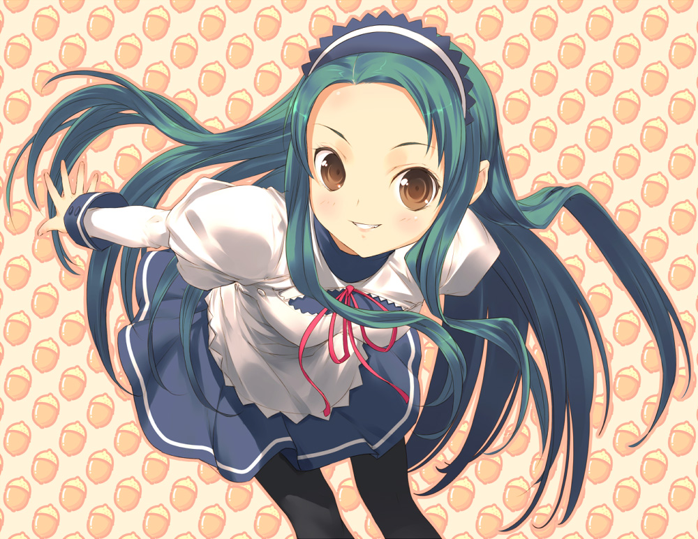 uni (plastic girl), tsuruya, suzumiya haruhi no yuuutsu, 00s, 1girl, female focus, long hair, pantyhose, solo, very long hair