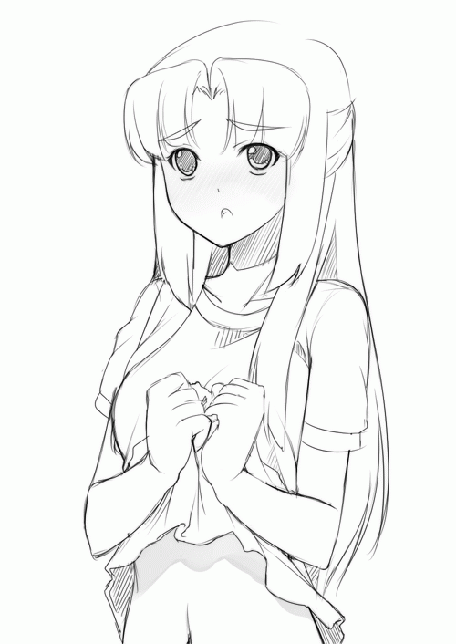 nakamura kusata, asakura ryoko, suzumiya haruhi no yuuutsu, 00s, 1girl, female focus, greyscale, monochrome, solo