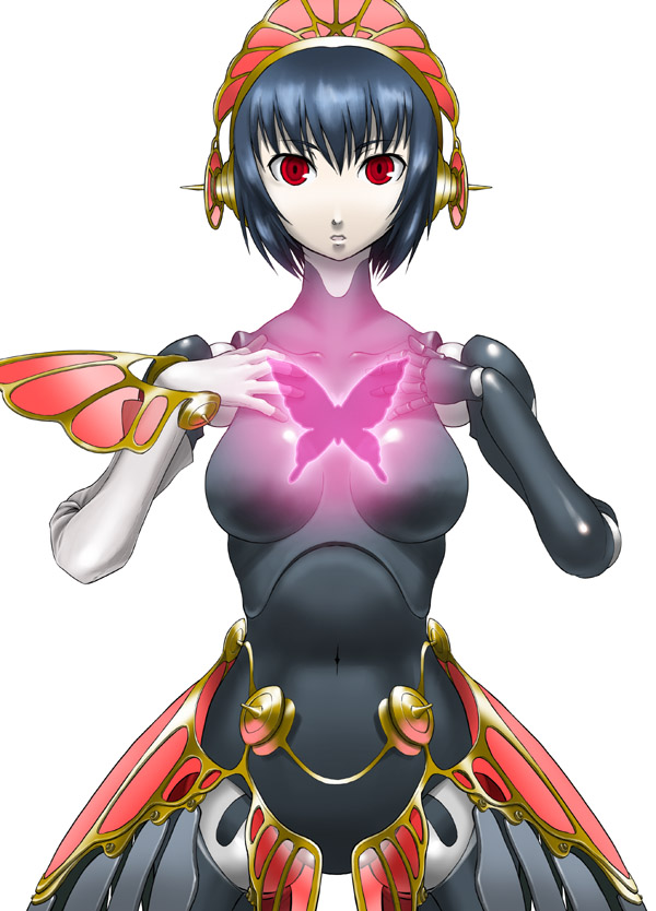 ouma tokiichi, metis (persona), atlus, persona, persona 3, tagme, blue hair, red eyes, solo