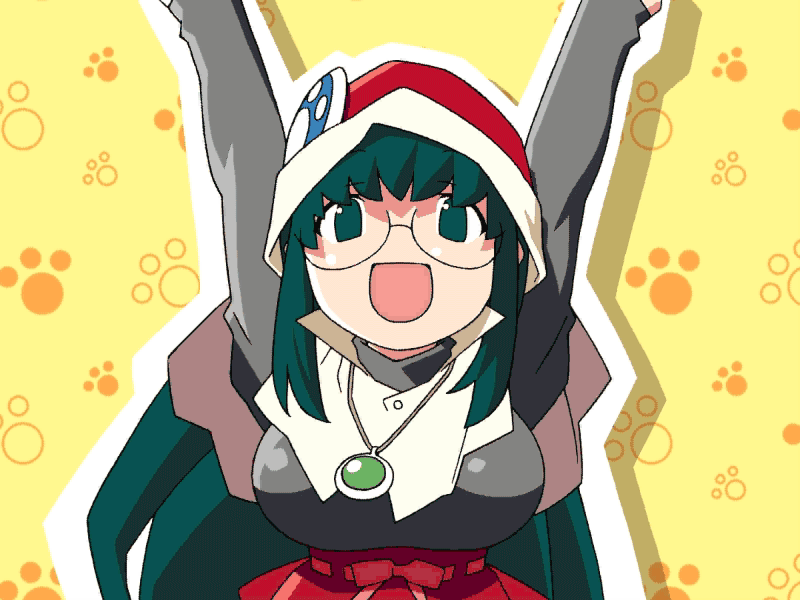 watanabe akio, ai (popotan), mai (popotan), mii (popotan), popotan, animated, animated gif, anime screenshot, 00s, badge, button badge, icchae popotan