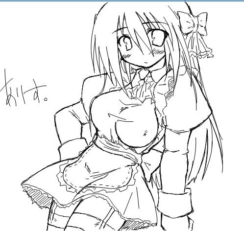 kaminagi (kaminagi-tei), alice (ragnarok online), ragnarok online, lowres, 1girl, female focus, maid, solo, thighhighs
