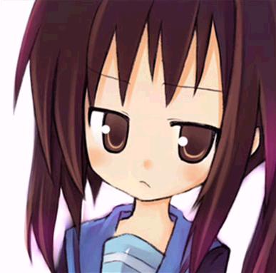 kyon, kyonko, suzumiya haruhi no yuuutsu, gender request, lowres, 00s, 1girl, female focus, genderswap, gradient background, ponytail, school uniform, solo