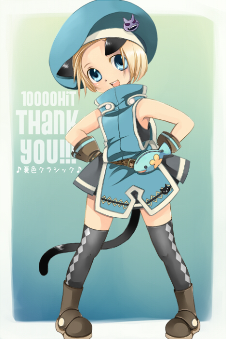 original, 1girl, animal ears, cat ears, cat tail, female focus, solo, tail