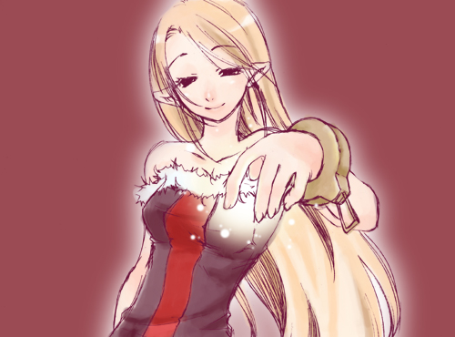healer (disgaea), disgaea, makai senki disgaea 2, nippon ichi, lowres, 1girl, blonde hair, female focus, long hair, smile, solo