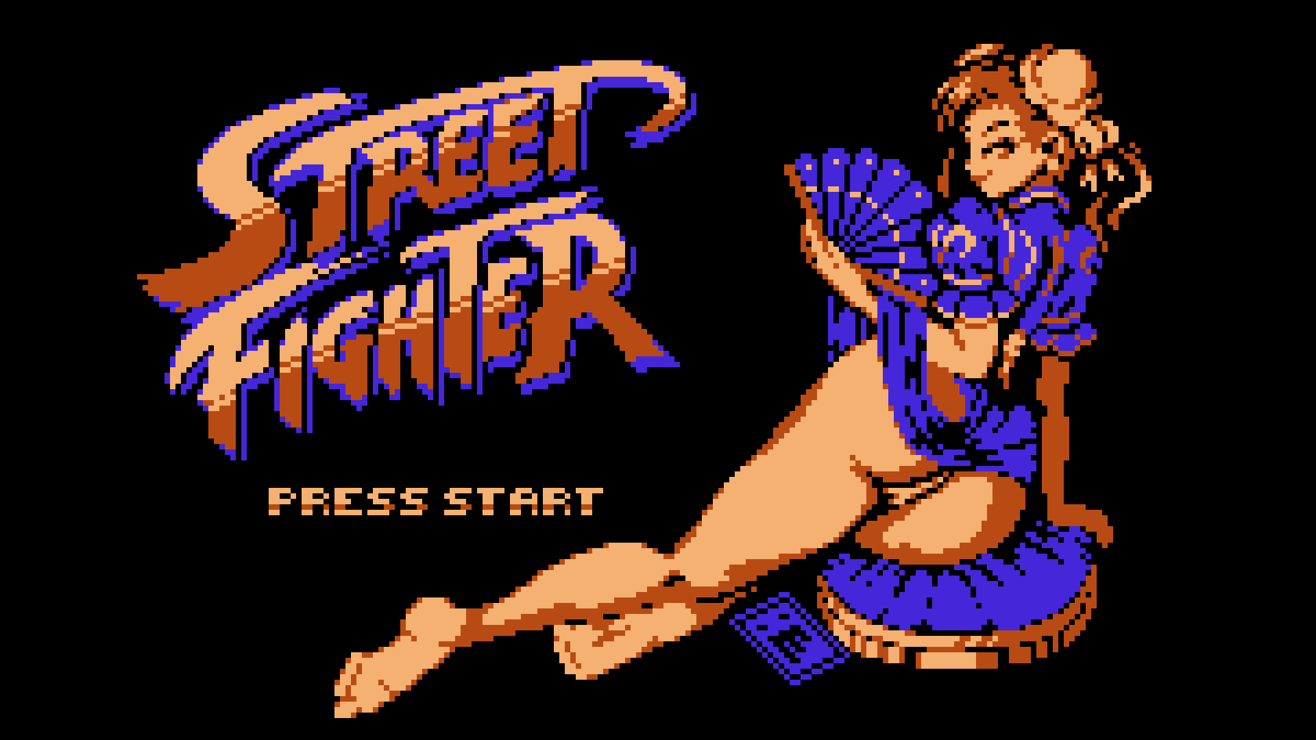 chun-li, capcom, street fighter, 1girl, ass, ass focus, hand fan, pixel art
