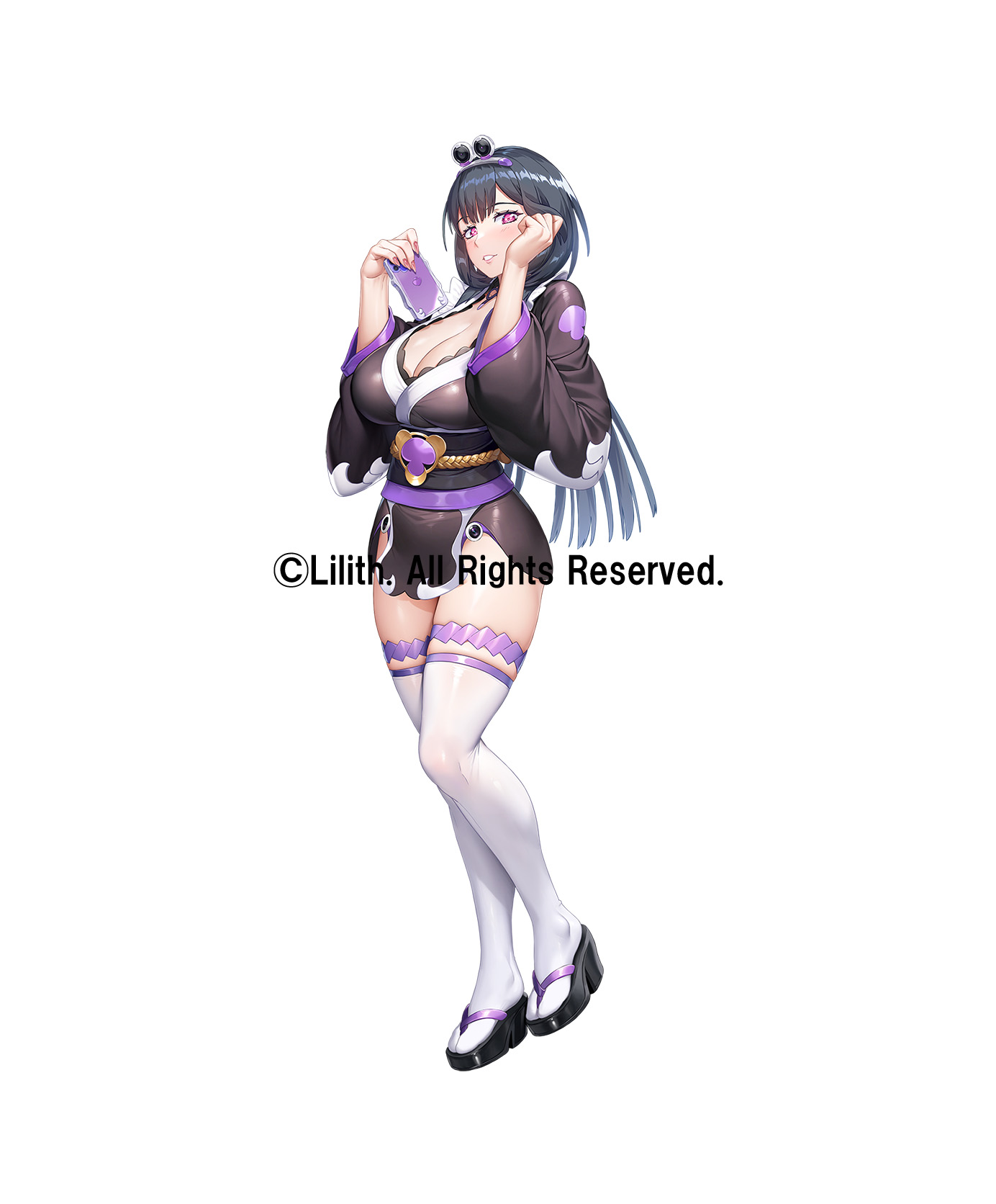 lilith-soft, taimanin (series), taimanin rpgx, 1girl, breasts, huge breasts, solo