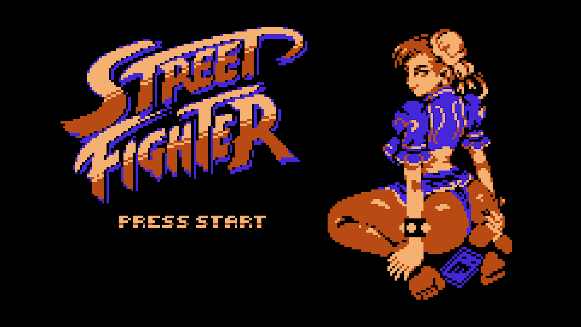 chun-li, capcom, street fighter, 1girl, looking back, pixel art