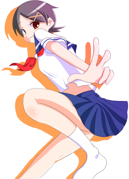 take (office-t), fuura kafuka, sayonara zetsubou sensei, bad id, bad pixiv id, 00s, 1girl, female focus, school uniform, serafuku, solo