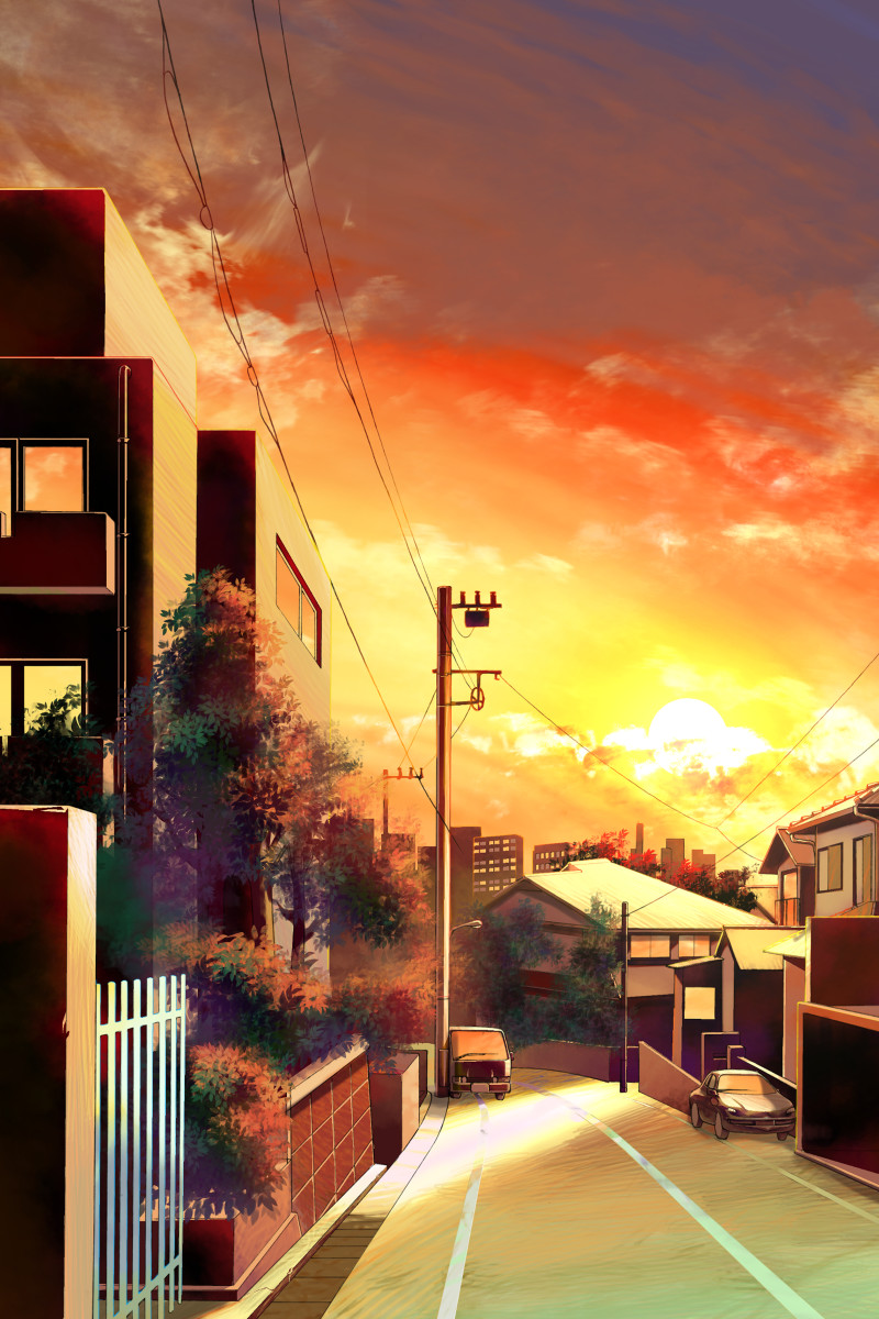 trouble trap lab, game cg, highres, tagme, no humans, sky