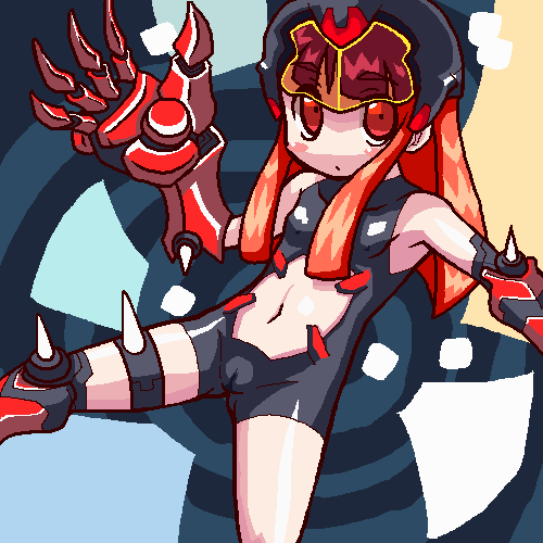 lowres, tagme, 1girl, armor, cameltoe, female focus, oekaki, red hair, solo