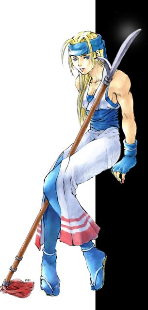 nakamura kanko, yuki (last blade), bakumatsu rouman, snk, 1girl, blonde hair, female focus, gloves, headband, naginata, polearm, solo, weapon