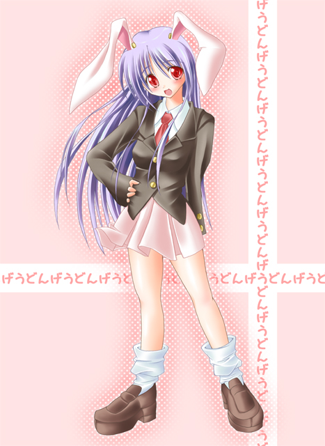 reisen udongein inaba, touhou, 1girl, animal ears, female focus, rabbit ears, solo