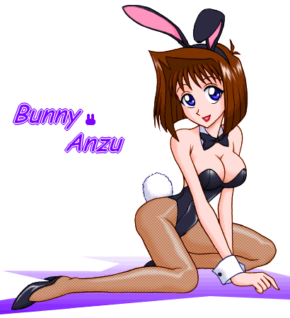 nanda akira, mazaki anzu, yu-gi-oh!, yu-gi-oh! duel monsters, lowres, 1girl, animal ears, fake animal ears, female focus, fishnet pantyhose, fishnets, leotard, pantyhose, playboy bunny, rabbit ears, solo