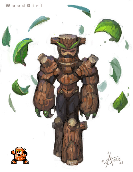 niklas jansson, wood man, mega man (classic), mega man (series), genderswap