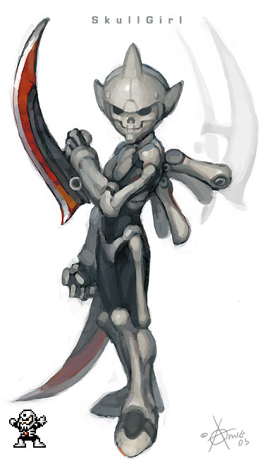 niklas jansson, skull man, skullman, mega man (classic), mega man (series), genderswap