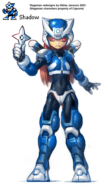 niklas jansson, shadow man, mega man (classic), mega man (series), genderswap