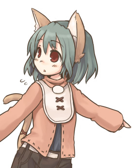 7010, lowres, tagme, animal ears, red eyes, short hair, solo, tail