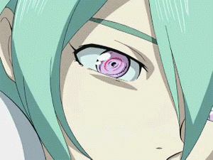 eureka (eureka seven), nirvash, renton thurston, eureka seven, eureka seven (series), animated, animated gif, anime screenshot, lowres, 00s, 1boy, 1girl, blue eyes, brown hair, couple, earth (planet), falling, green hair, hetero, hoverboard, mecha, orbit, planet, purple eyes, robot, surfing