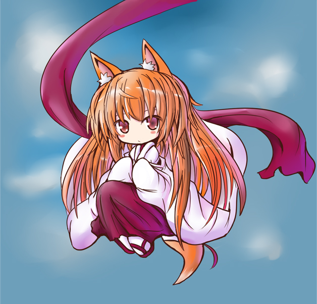shio poteto, original, 1girl, animal ears, female focus, fox ears, japanese clothes, solo