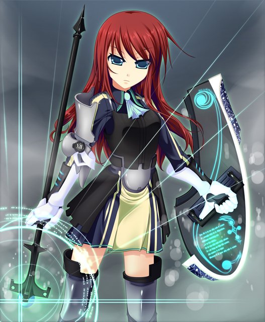 kirise mitsuru, original, bad id, bad pixiv id, 1girl, blue eyes, female focus, long hair, red hair, solo