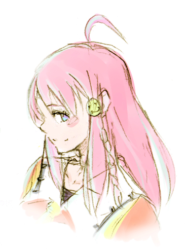 nono (top wo nerae 2!), top wo nerae! (series), top wo nerae 2!, lowres, 00s, 1girl, ahoge, blue eyes, braid, female focus, pink hair, smile, smiley face, solo
