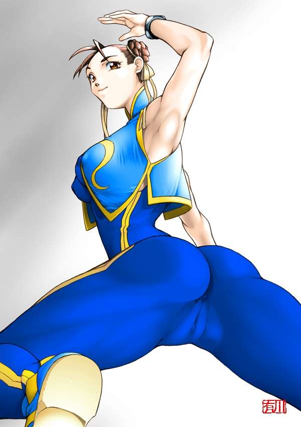 qkat (arikawa-dou), chun-li, capcom, street fighter, tagme, cameltoe, covered erect nipples