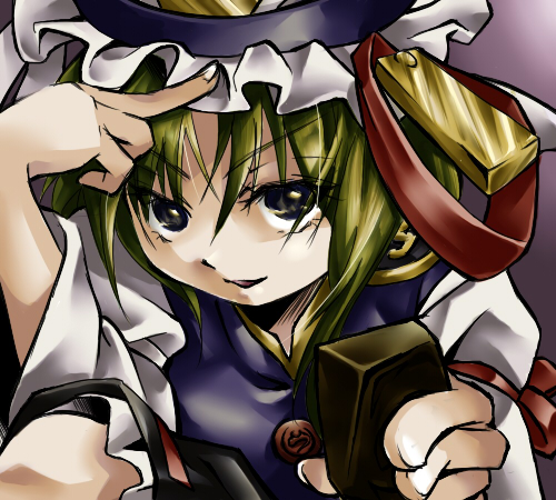 makako, makako (yume bouei shoujo tai), shiki eiki, touhou, lowres, 1girl, female focus, rod of remorse, solo