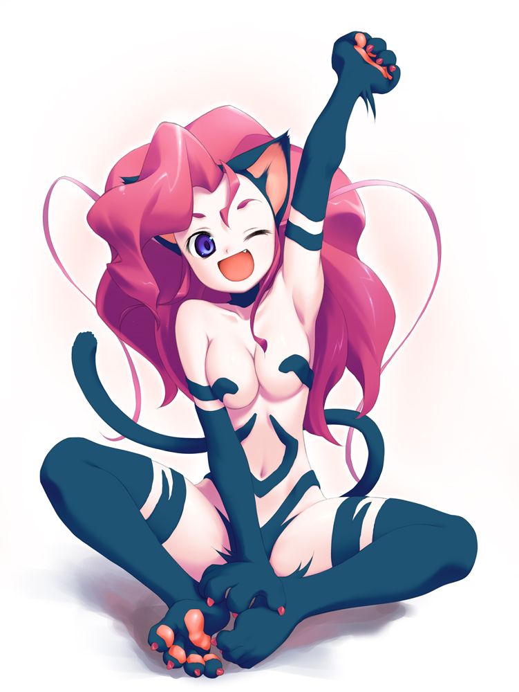 felicia (darkstalkers), capcom, darkstalkers, tagme, animal ears, cat ears, smile