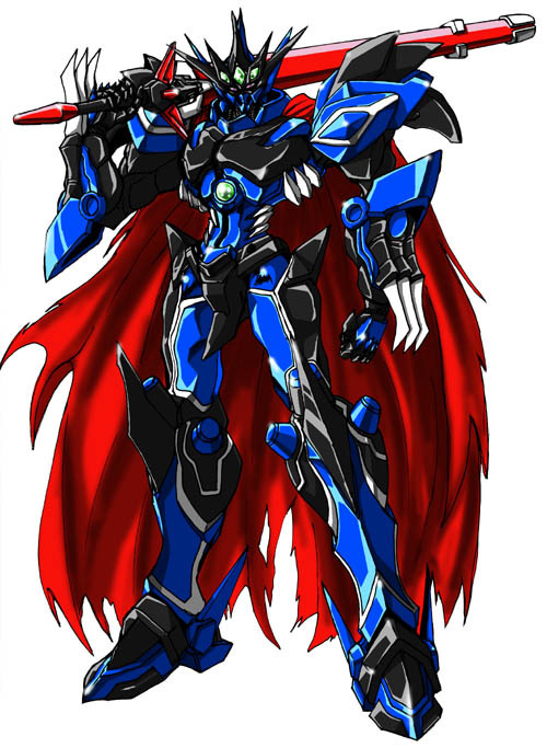 vaisaga, vysaga, banpresto, super robot wars, super robot wars advance, super robot wars advanced portable, super robot wars original generation, cape, claws, mecha, no humans, robot, super robot, sword, weapon