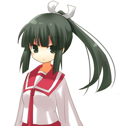 yuzuki (yuduame), shiranui akeno, seto no hanayome, bad id, bad pixiv id, 00s, 1girl, female focus, school uniform, serafuku, solo