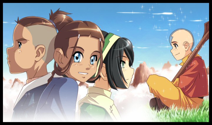 aang, katara, sokka, toph beifong, avatar: the last airbender