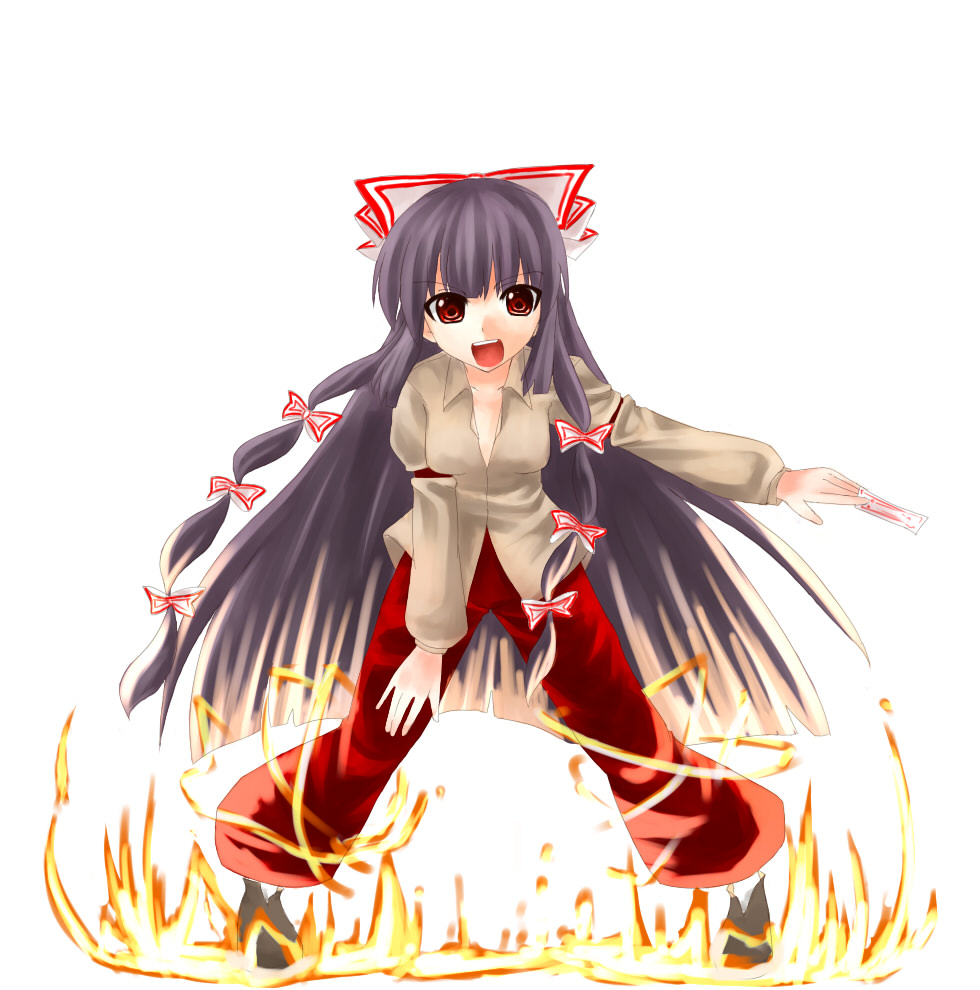 yuuki (ashitahare), fujiwara no mokou, touhou, 1girl, bad anatomy, female focus, quality, solo