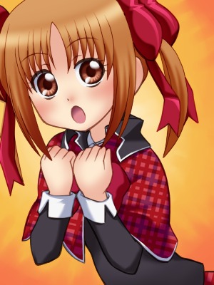 awa, yuiki yaya, shugo chara!, lowres, 1girl, :o, black dress, blush, box, brown eyes, brown hair, dress, female focus, heart-shaped box, long sleeves, looking at viewer, open mouth, ribbon, short hair, solo, tareme, twintails