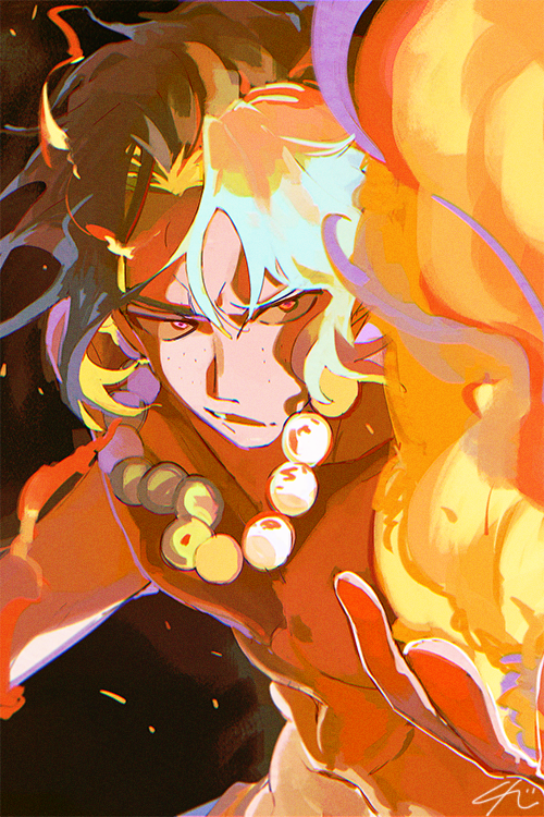 senzzang, portgas d. ace, one piece, commentary request, korean commentary, 1boy, black background, black hair, embers, fire, freckles, jewelry, male focus, necklace, open mouth, pearl necklace, short hair, signature, solo, upper body