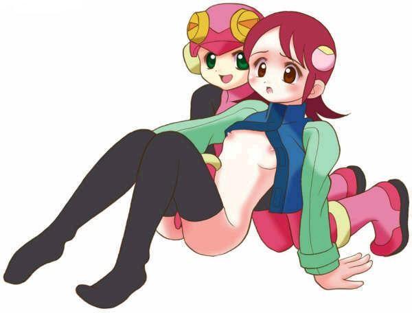 mayl sakurai (mega man), roll (mega man), capcom, mega man (classic), mega man (series), mega man battle network, 00s, loli, red hair, short hair