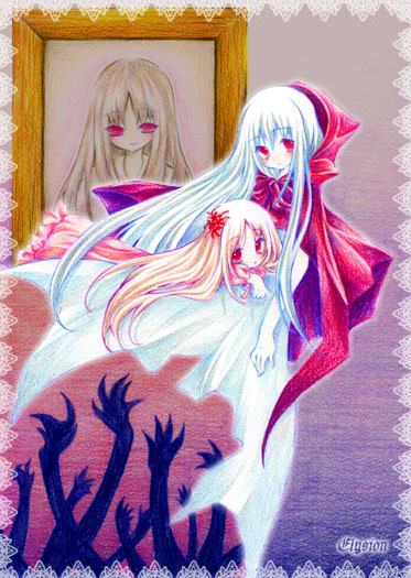 el (sound horizon), lafrenze, elysion, sound horizon, tagme, albino, red eyes, white hair