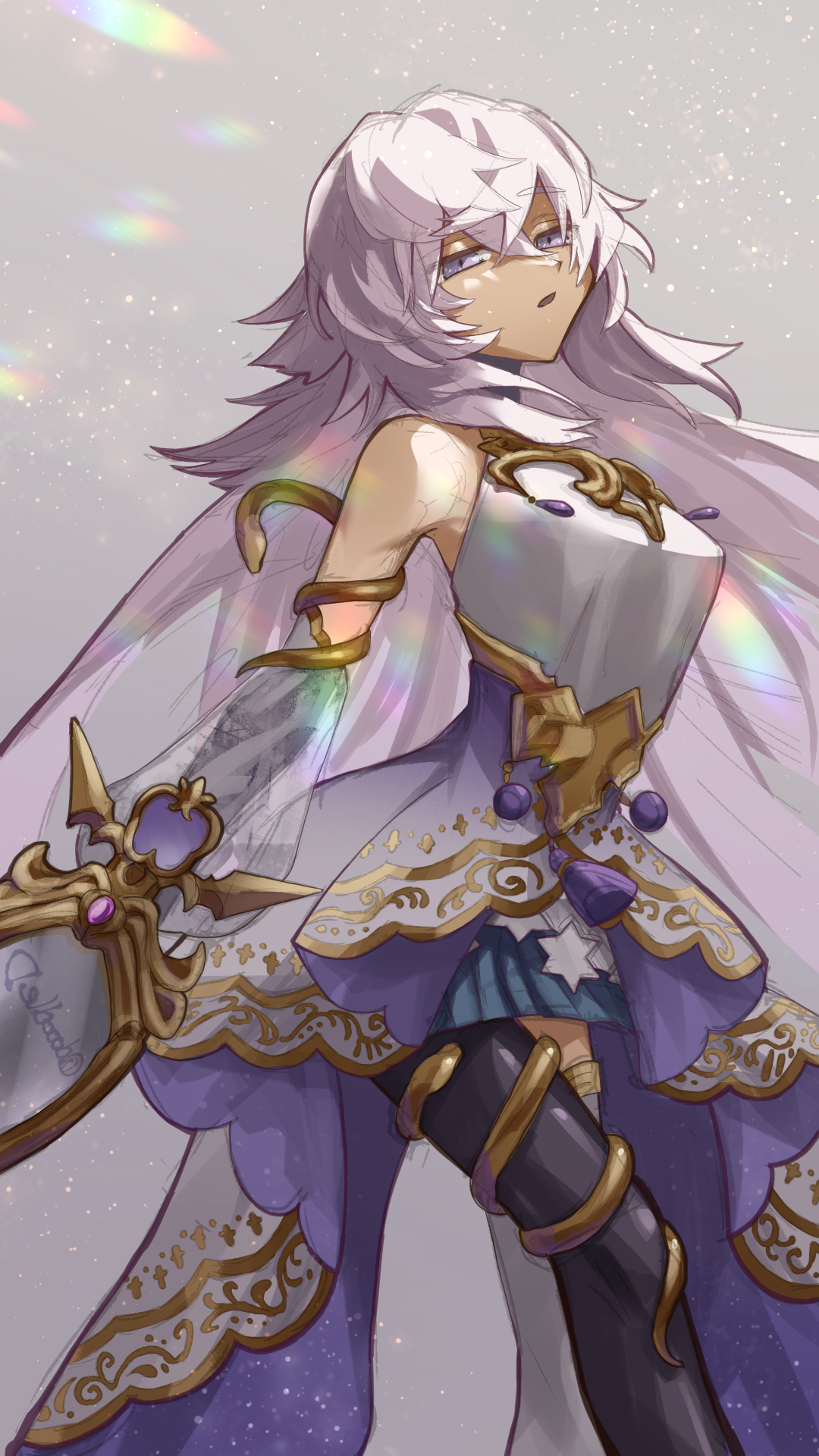 dooodled, magic mirror (grimms notes), grimms notes, bad id, source request, 1girl, artistic error, breasts, half-closed eyes, parted lips, solo