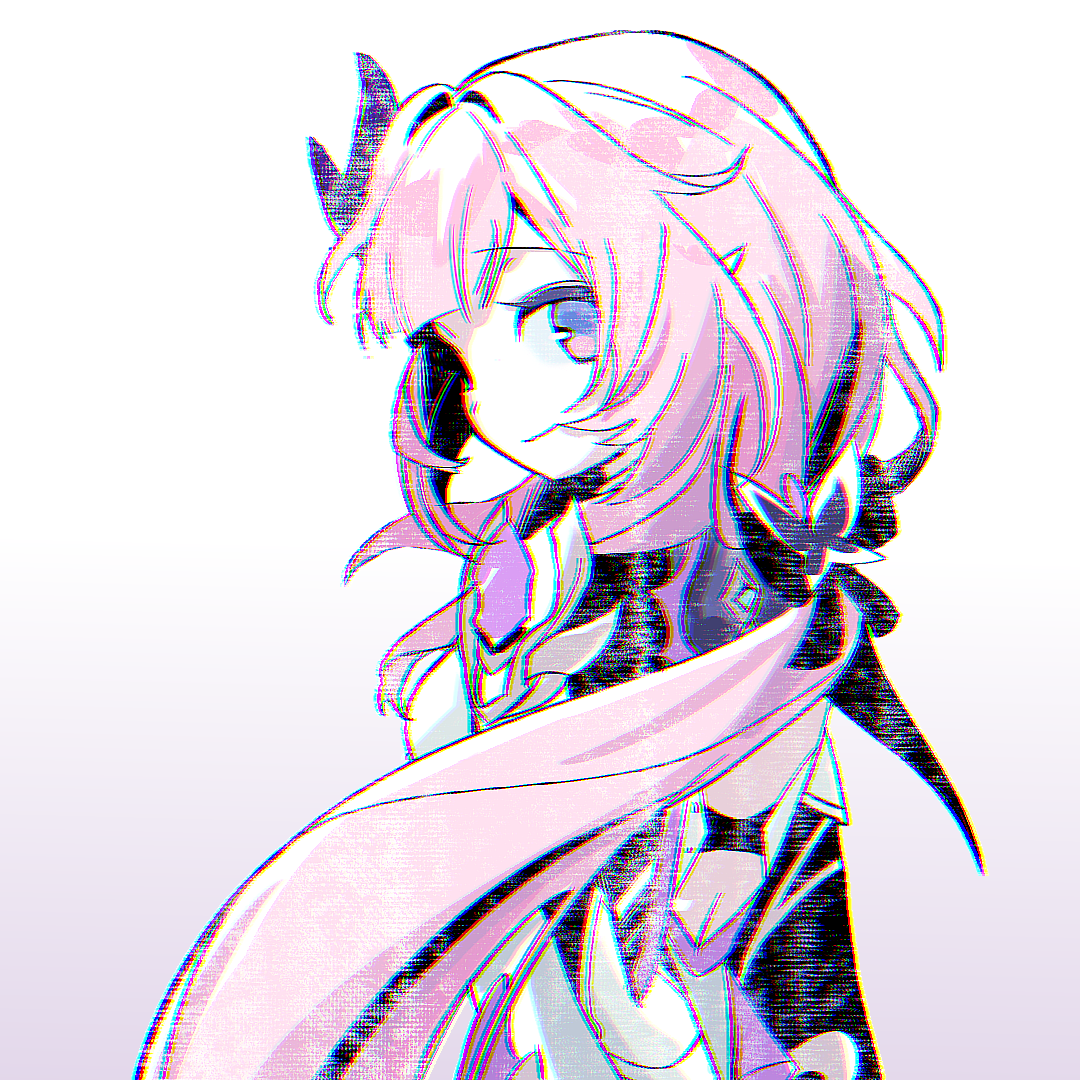 miaomiaomiao64556, elysia (honkai impact), elysia (miss pink elf) (honkai impact), honkai (series), honkai impact 3rd, chinese commentary, commentary request, 1girl, back, blue eyes, breasts, corset, elf, from side, hair ornament, large breasts, long hair, pink hair, pointy ears, simple background, smile, solo, very long hair, white background, white corset