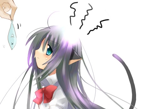 jin rikuri, original, lowres, animal ears, cat ears, cat tail, solo, tail