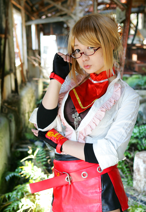 chocoball, miss spencer, rumble roses, photo (medium), asian, cosplay, glasses